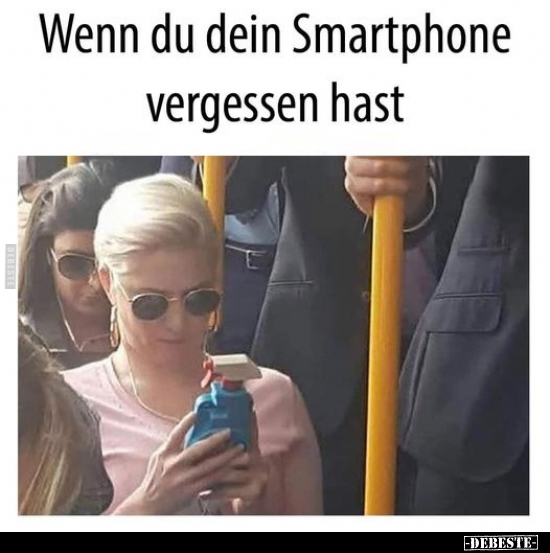 Wenn du dein Smartphone vergessen hast.. - Lustige Bilder | DEBESTE.de