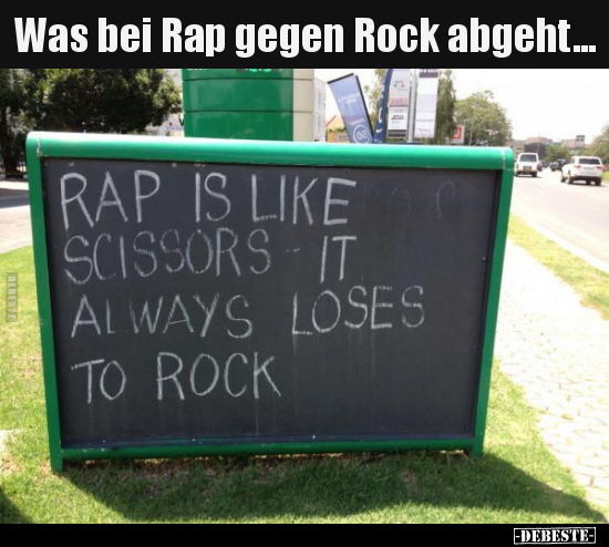 Was bei Rap gegen Rock abgeht... - Lustige Bilder | DEBESTE.de