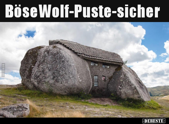 BöseWolf-Puste-sicher.. - Lustige Bilder | DEBESTE.de
