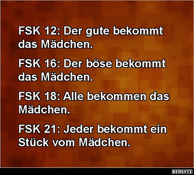 Was die unterschiedlichen FSK bedeuten.. - Lustige Bilder | DEBESTE.de