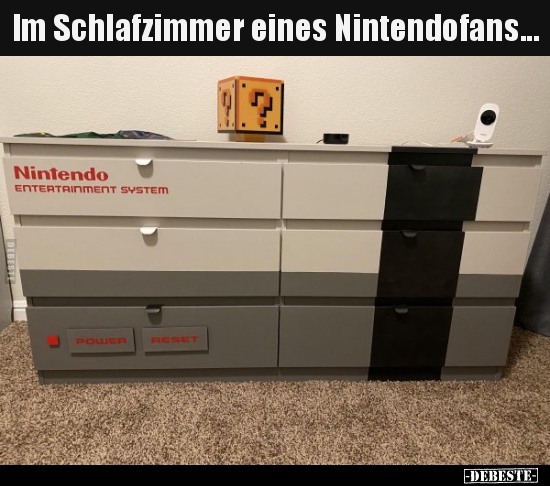 Im Schlafzimmer eines Nintendofans... - Lustige Bilder | DEBESTE.de
