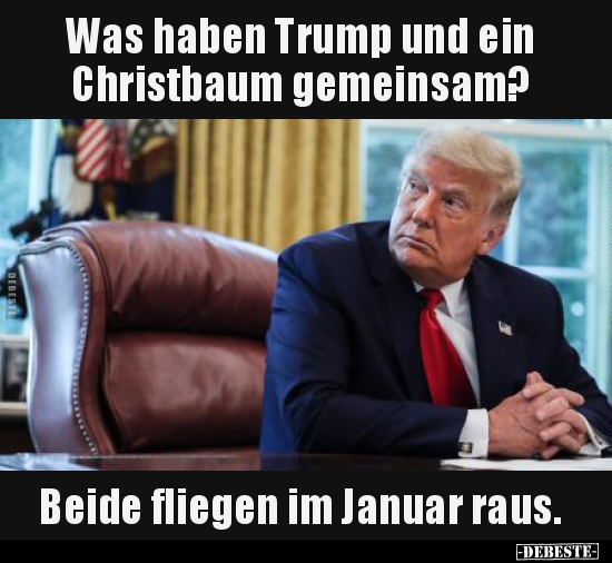 Was haben Trump und ein Christbaum gemeinsam?.. - Lustige Bilder | DEBESTE.de