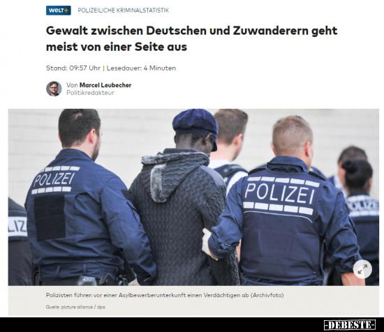 Gewalt zwischen Deutschen und Zuwanderern geht meist von.. - Lustige Bilder | DEBESTE.de
