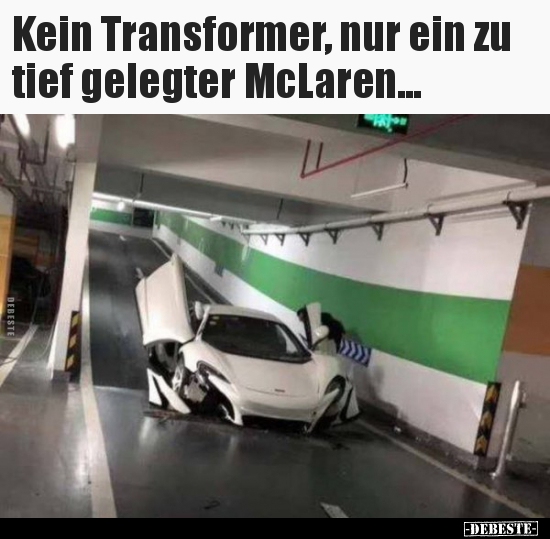 Kein Transformer, nur ein zu tief gelegter McLaren... - Lustige Bilder | DEBESTE.de