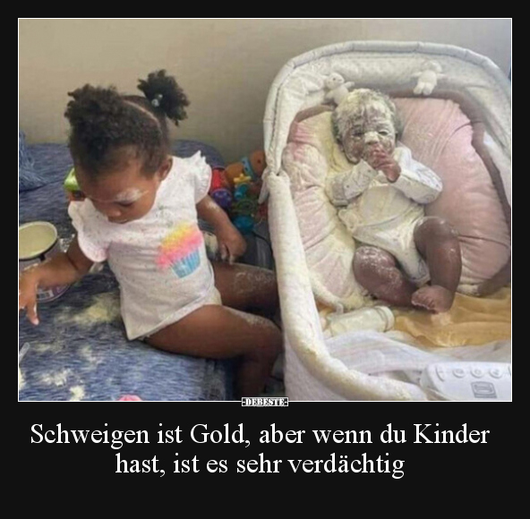 Schweigen ist Gold, aber wenn du Kinder hast, ist es sehr.. - Lustige Bilder | DEBESTE.de