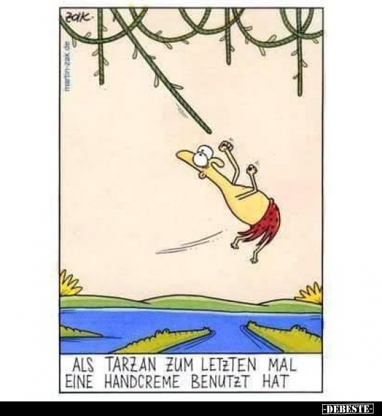 Als Tarzan zum letzten Mal eine Handcreme benutzt hat... - Lustige Bilder | DEBESTE.de