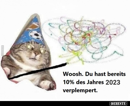 Woosh. Du hast bereits 10% des Jahres 2023 verplempert... - Lustige Bilder | DEBESTE.de