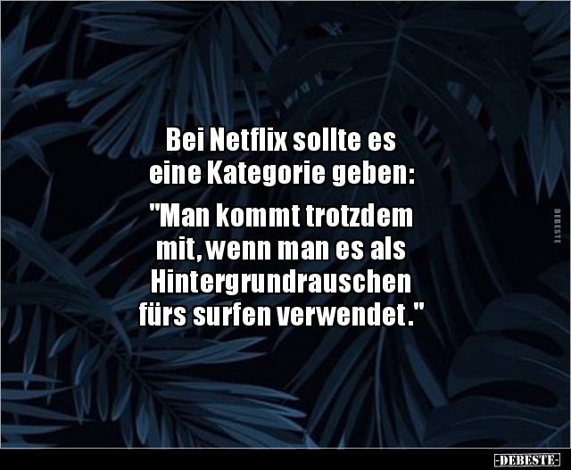 Bei Netflix sollte es eine Kategorie geben.. - Lustige Bilder | DEBESTE.de
