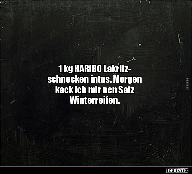 1 kg HARIBO Lakritzschnecken intus.. - Lustige Bilder | DEBESTE.de