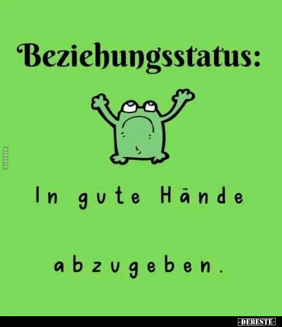 Beziehungsstatus: In gute Hände abzugeben... - Lustige Bilder | DEBESTE.de