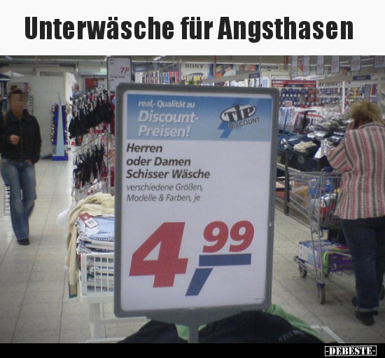 Unterwäsche für Angsthasen.. - Lustige Bilder | DEBESTE.de