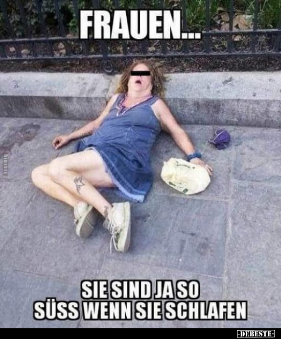 Frauen... Sie sind ja so süss, wenn sie schlafen... - Lustige Bilder | DEBESTE.de