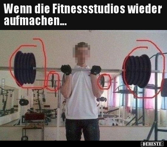 Wenn die Fitnessstudios wieder aufmachen... - Lustige Bilder | DEBESTE.de