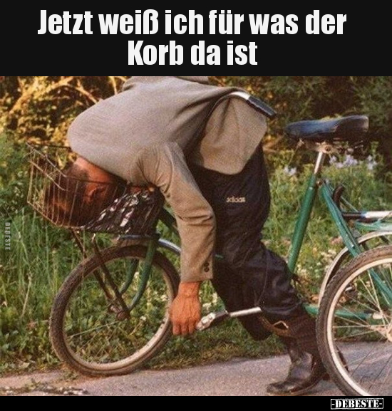 Jetzt weiß ich für was der Korb da ist.. - Lustige Bilder | DEBESTE.de