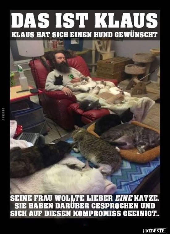 Das ist Klaus. Klaus hat sich einen Hund gewünscht.. - Lustige Bilder | DEBESTE.de