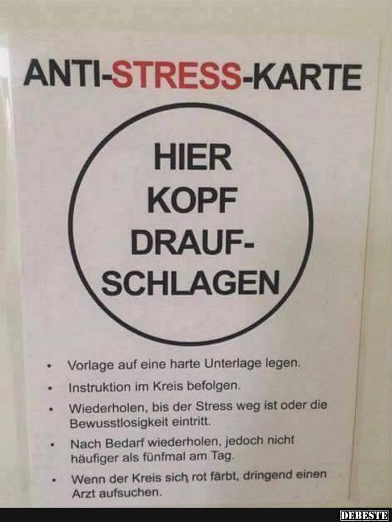 Anti Stress Karte Lustige Bilder Spr che Witze Echt Lustig