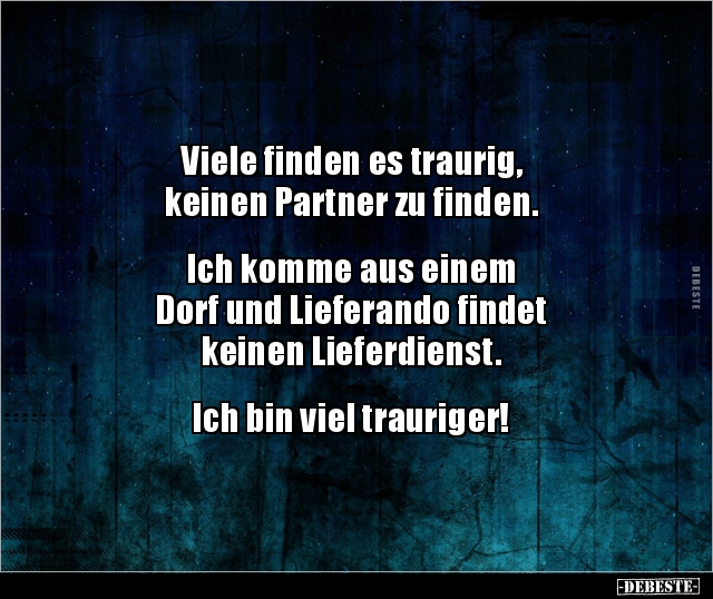 Viele finden es traurig, keinen Partner zu.. - Lustige Bilder | DEBESTE.de