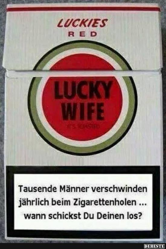 Tausende Männer verschwinden jährlich bein Zigarettenholen.. - Lustige Bilder | DEBESTE.de