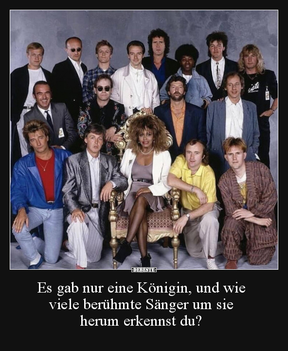 Es gab nur eine Königin, und wie viele berühmte Sänger um.. - Lustige Bilder | DEBESTE.de