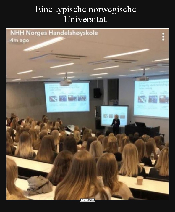 Eine typische norwegische Universität... - Lustige Bilder | DEBESTE.de