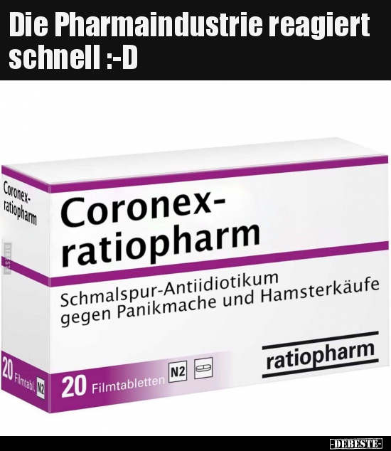 Die Pharmaindustrie reagiert schnell :-D.. - Lustige Bilder | DEBESTE.de