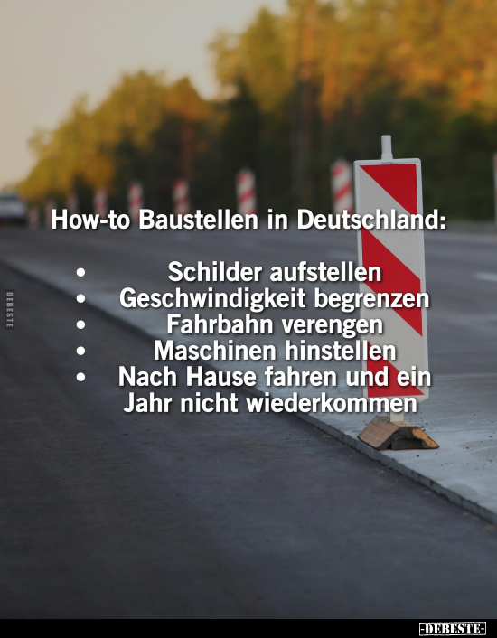 How-to Baustellen in Deutschland: - Lustige Bilder | DEBESTE.de