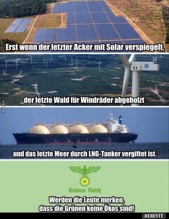 Erst wenn der letzter Acker mit Solar verspiegelt.. - Lustige Bilder | DEBESTE.de