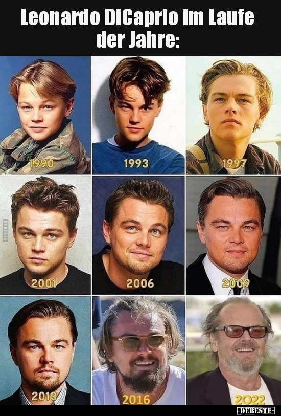 Leonardo DiCaprio im Laufe der Jahre.. - Lustige Bilder | DEBESTE.de