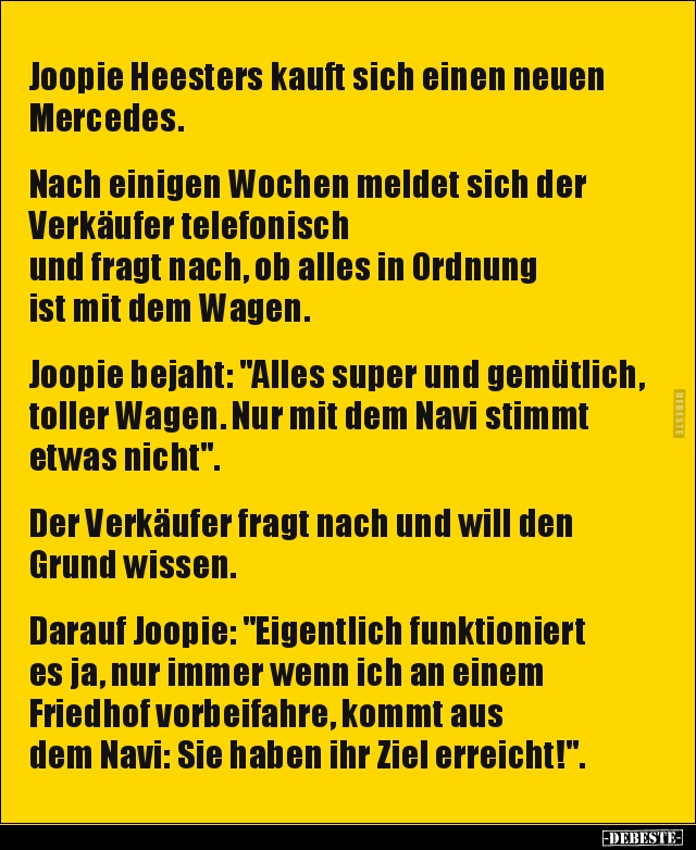 Joopie Heesters kauft sich einen neuen Mercedes... - Lustige Bilder | DEBESTE.de