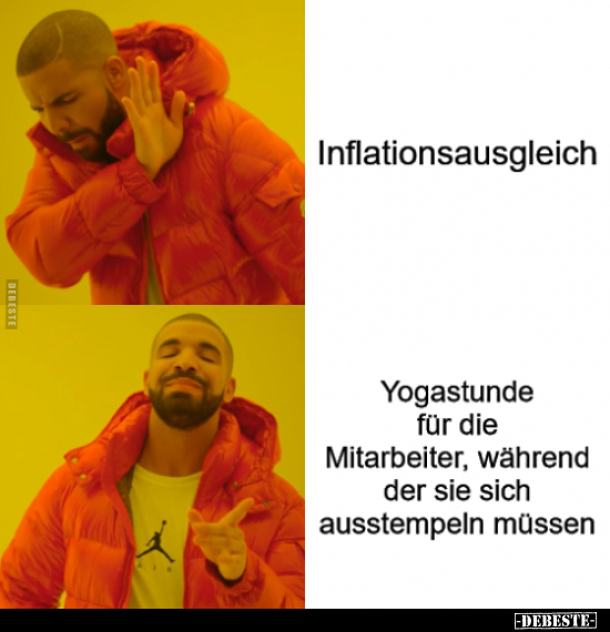 Inflationsausgleich - Yogastunde für die Mitarbeiter.. - Lustige Bilder | DEBESTE.de