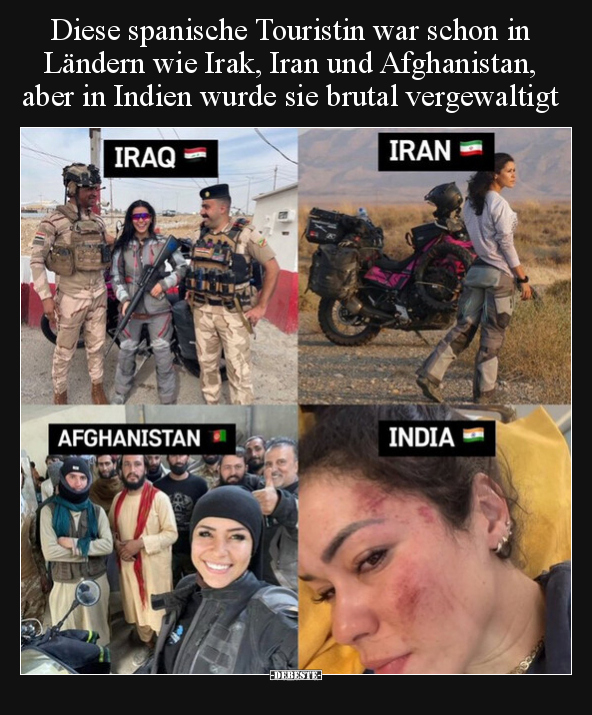 Diese spanische Touristin war schon in Ländern wie Irak.. - Lustige Bilder | DEBESTE.de