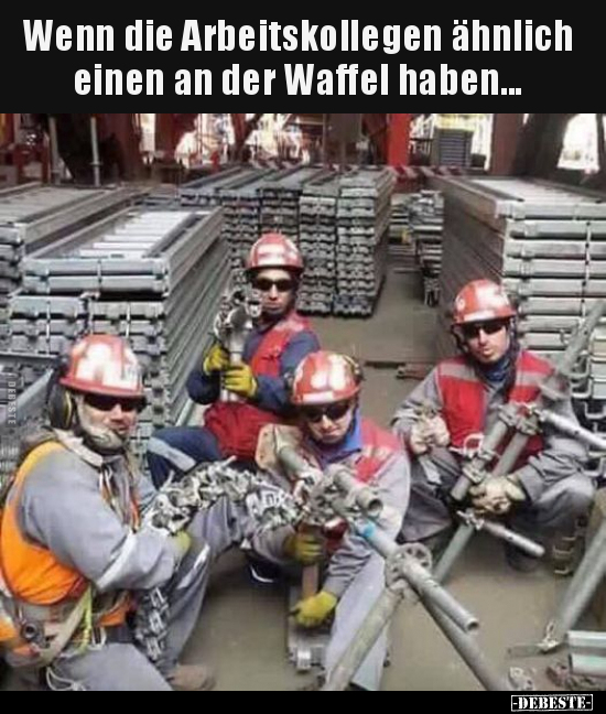 Wenn die Arbeitskollegen ähnlich einen an der Waffel.. - Lustige Bilder | DEBESTE.de