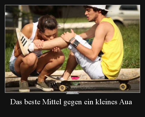 Das beste Mittel gegen ein kleines Aua.. - Lustige Bilder | DEBESTE.de