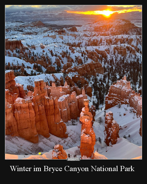 Winter im Bryce Canyon National Park.. - Lustige Bilder | DEBESTE.de