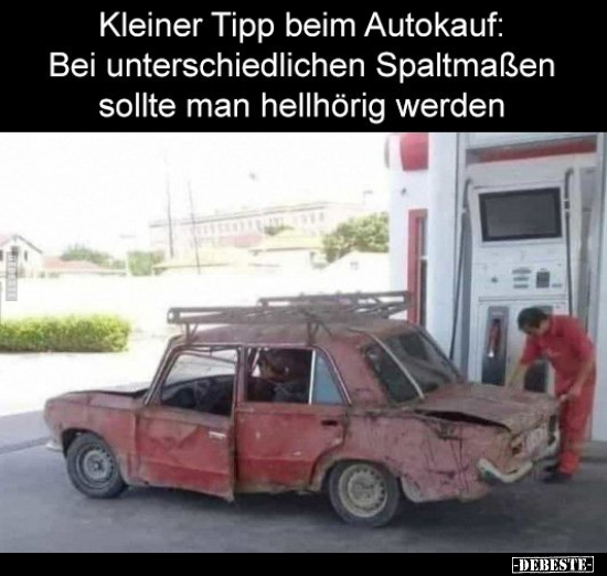 Kleiner Tipp beim Autokauf: Bei unterschiedlichen.. - Lustige Bilder | DEBESTE.de