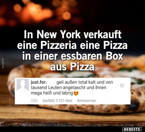 In New York verkauft eine Pizzeria eine Pizza in einer.. - Lustige Bilder | DEBESTE.de