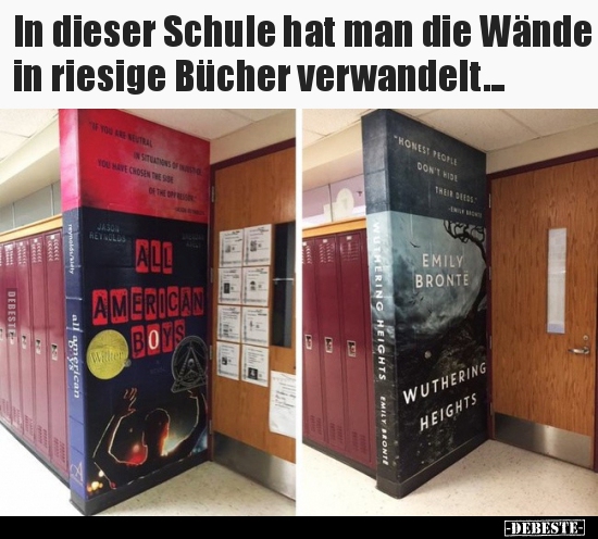 In dieser Schule hat man die Wände in riesige Bücher.. - Lustige Bilder | DEBESTE.de