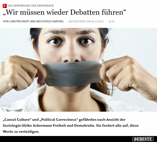 "Wir müssen wieder Debatten führen".. - Lustige Bilder | DEBESTE.de