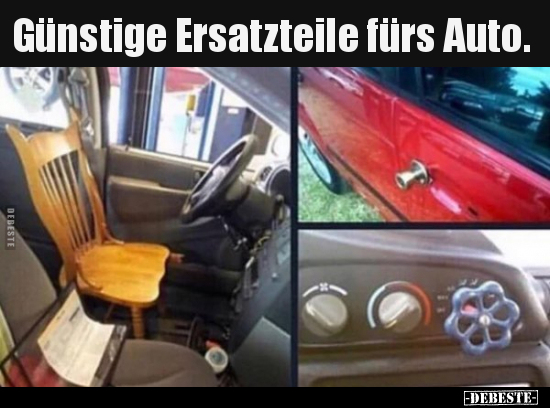 Günstige Ersatzteile fürs Auto... - Lustige Bilder | DEBESTE.de
