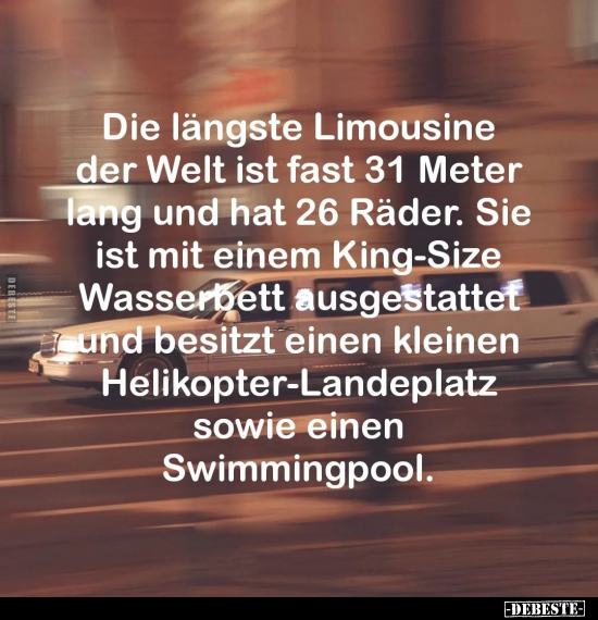 Die längste Limousine der Welt.. - Lustige Bilder | DEBESTE.de