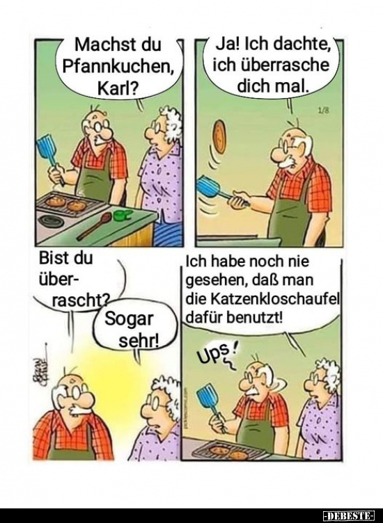 Machst du Pfannkuchen, Karl?.. - Lustige Bilder | DEBESTE.de