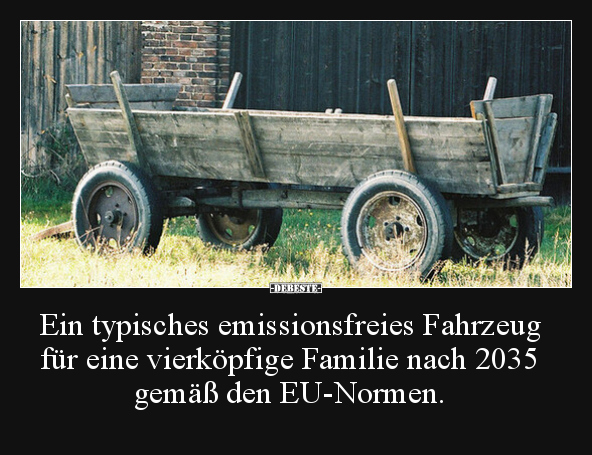 Ein typisches emissionsfreies Fahrzeug für eine.. - Lustige Bilder | DEBESTE.de
