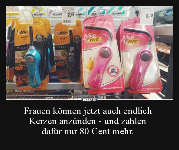 Frauen können jetzt auch endlich Kerzen anzünden - und.. - Lustige Bilder | DEBESTE.de