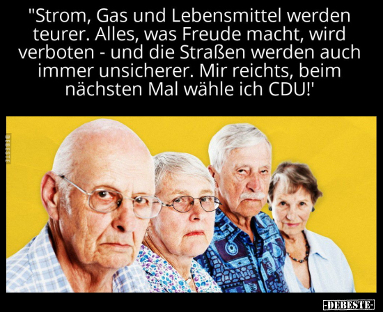 "Strom, Gas und Lebensmittel werden teurer.." - Lustige Bilder | DEBESTE.de