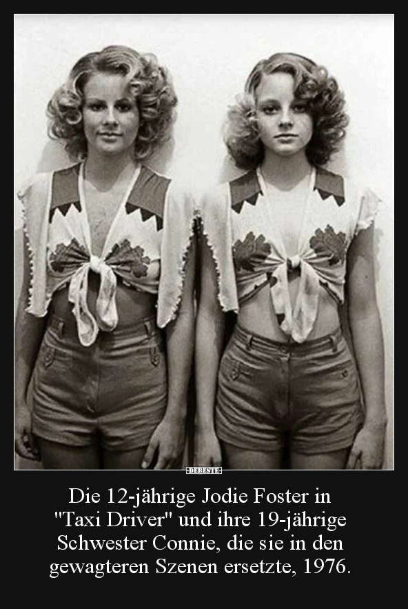 Die 12-jährige Jodie Foster in "Taxi Driver" und ihre.. - Lustige Bilder | DEBESTE.de