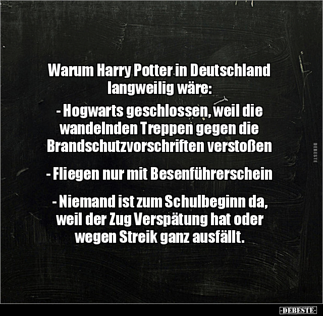 Warum Harry Potter in Deutschland langweilig wäre.. - Lustige Bilder | DEBESTE.de