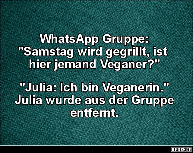  WhatsApp Gruppe: 'Samstag wird gegrillt..' - Lustige Bilder | DEBESTE.de