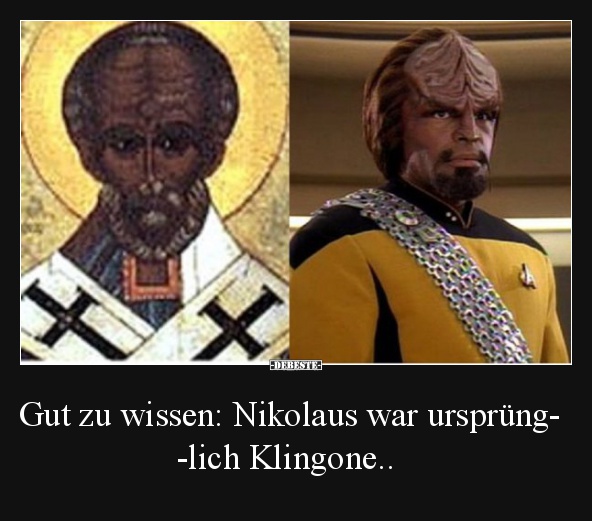 Nikolaus war ursprünglich Klingone.. - Lustige Bilder | DEBESTE.de