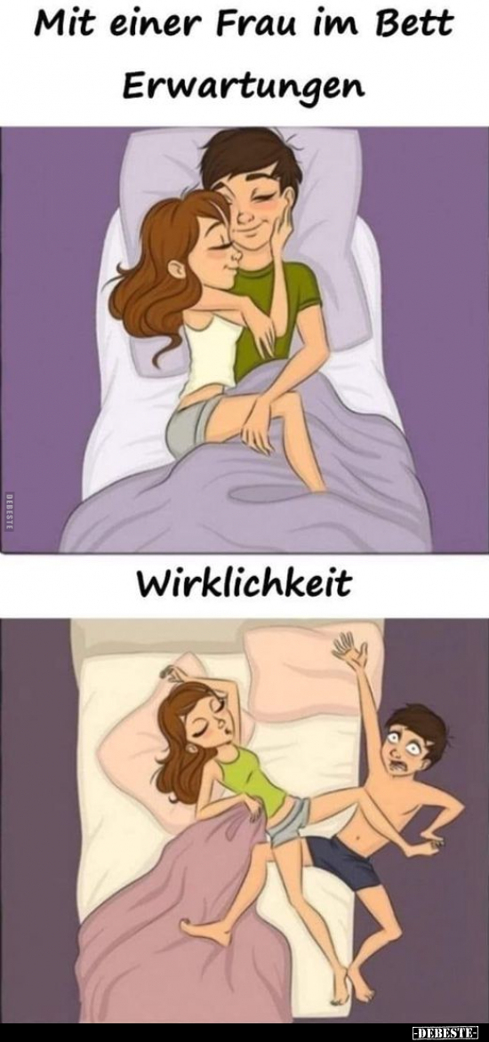 Mit einer Frau im Bett... - Lustige Bilder | DEBESTE.de