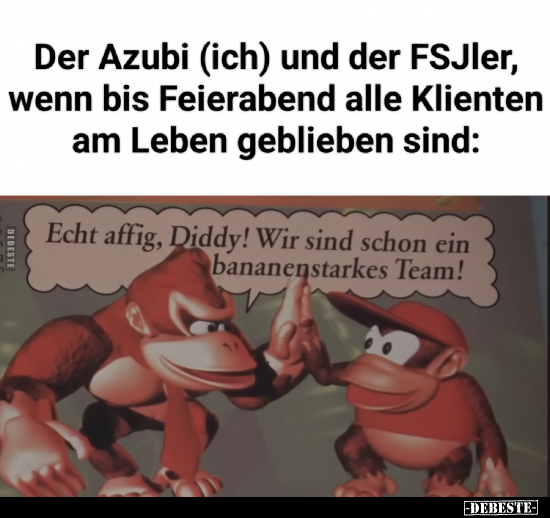 Der Azubi (ich) und der FSJler.. - Lustige Bilder | DEBESTE.de
